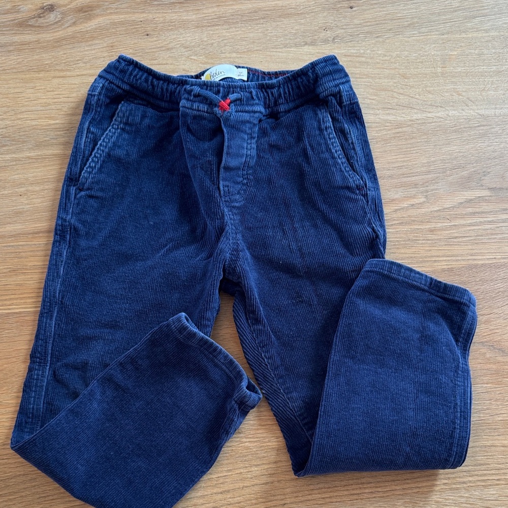Mini Boden Kids Navy Corduroy Joggers
